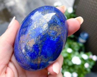 QUALITY Lapis Lazuli Palm Stone - Peace - Confidence - Truth - Wisdom - Serenity - Communication - Throat Chakra - Balance