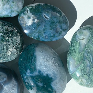 Green Moss Agate Palm Stone - You Choose - Grounding - Earthy - Heart Chakra - Happy Maker