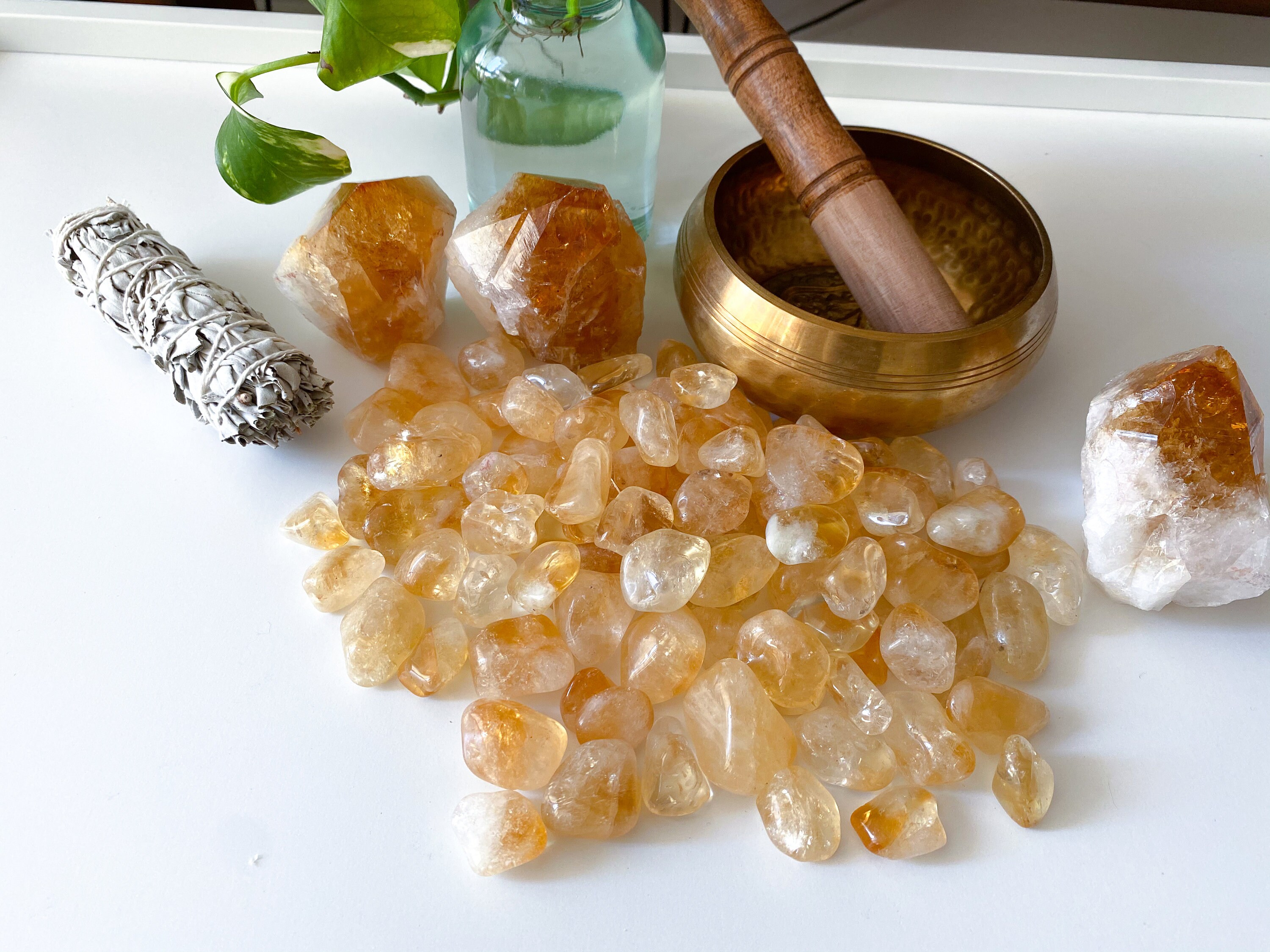 PROSPERITY STONE Citrine Tumbled Stone - Abundance - Manifestation ...