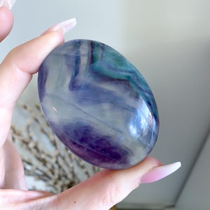 Happy, Pastel Rainbow Fluorite Palm #12