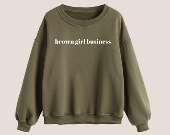 Brown Girl Business, Got Boundaries, Free Palestine, Take Care of Yourself, Crewneck, Sudadera, Small Business, Brown Girl