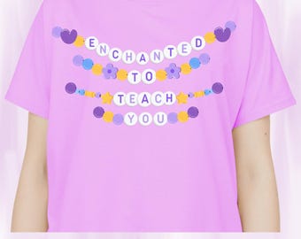 Camiseta "Encantada de enseñarte" - Camiseta divertida para el maestro - Regalo mágico para el educador
