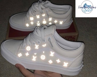 louis vuitton vans reflective