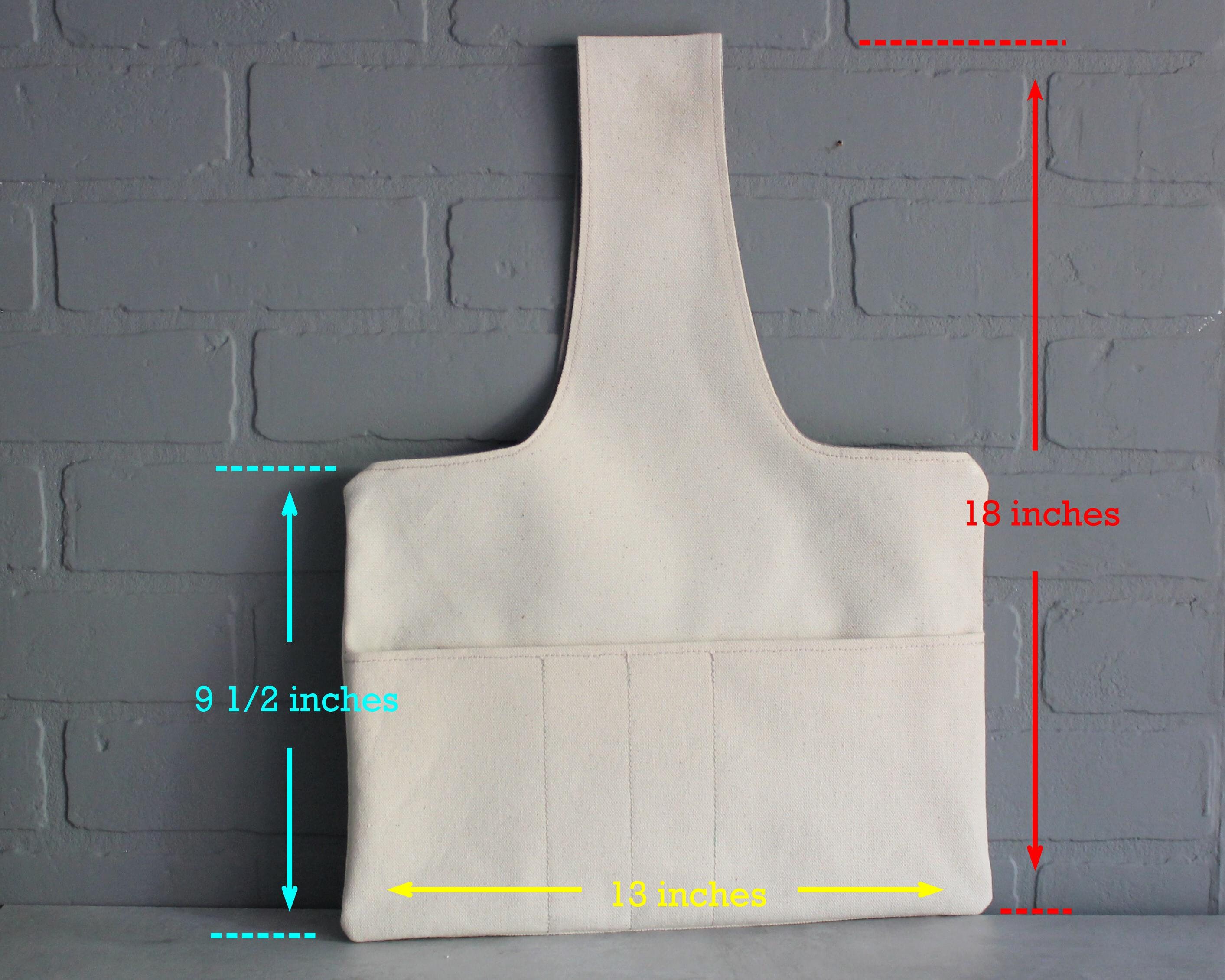 Large Canvas Knitting Project Bag Knitting Wristlet Bag Yarn Etsy