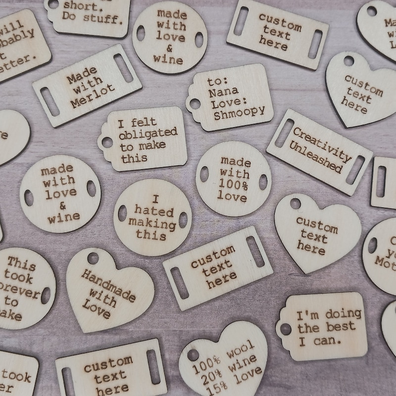 Knitting Labels Etsy