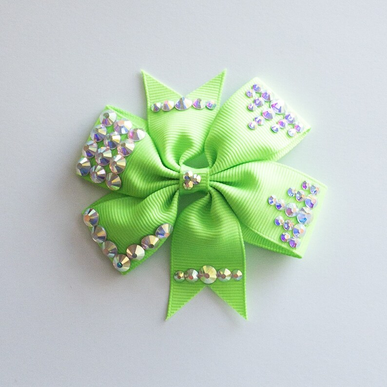 Weddings Sparkly Hair Bow Quinceanera Bling Bow Gifts for Girls Bling Hair Accessories Pageant Barrettes Sweet 16 Sparkle Hair Bow