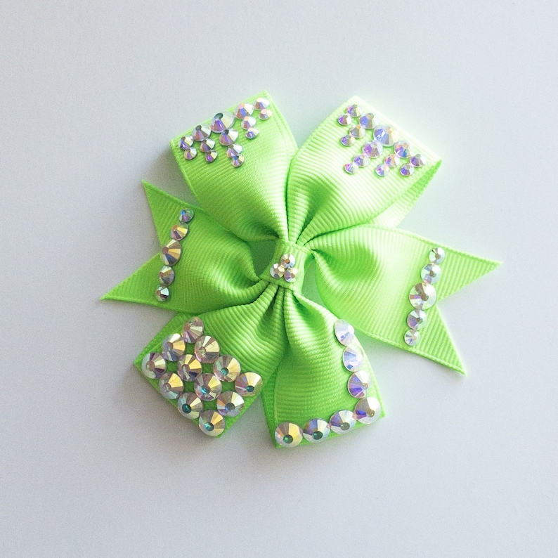 Weddings Sparkly Hair Bow Quinceanera Bling Bow Gifts for Girls Bling Hair Accessories Pageant Barrettes Sweet 16 Sparkle Hair Bow