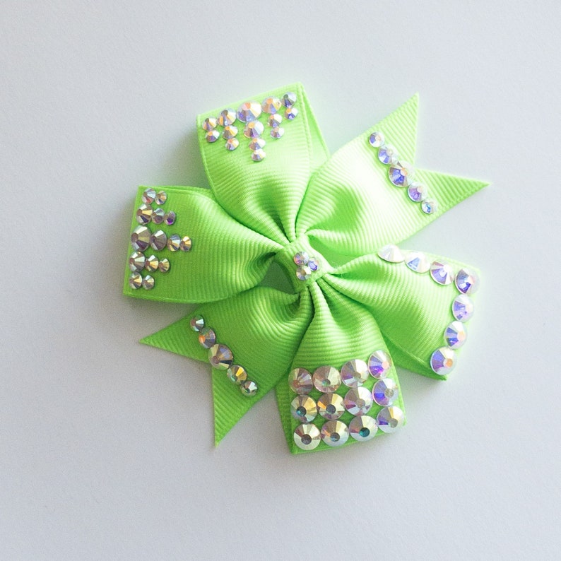 Weddings Sparkly Hair Bow Quinceanera Bling Bow Gifts for Girls Bling Hair Accessories Pageant Barrettes Sweet 16 Sparkle Hair Bow