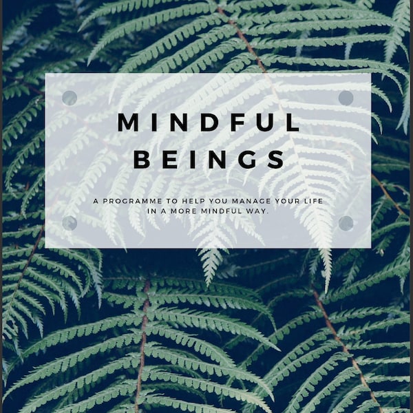 Mindfulness Based Stress Reduction E-Book. Mental Health Printable Worbook.