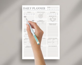 Agenda giornaliera non datata, benessere e produttività (download digitale)
