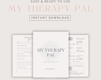 Diario di terapia digitale, quaderno di lavoro sul benessere mentale (download digitale)