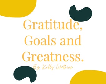Learn how to set goals, practice gratitude and achieve greatness. Mental Health Printable E-book.