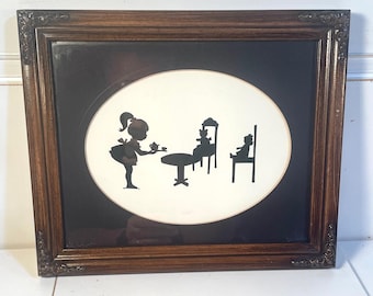 Vintage Framed Silhouette