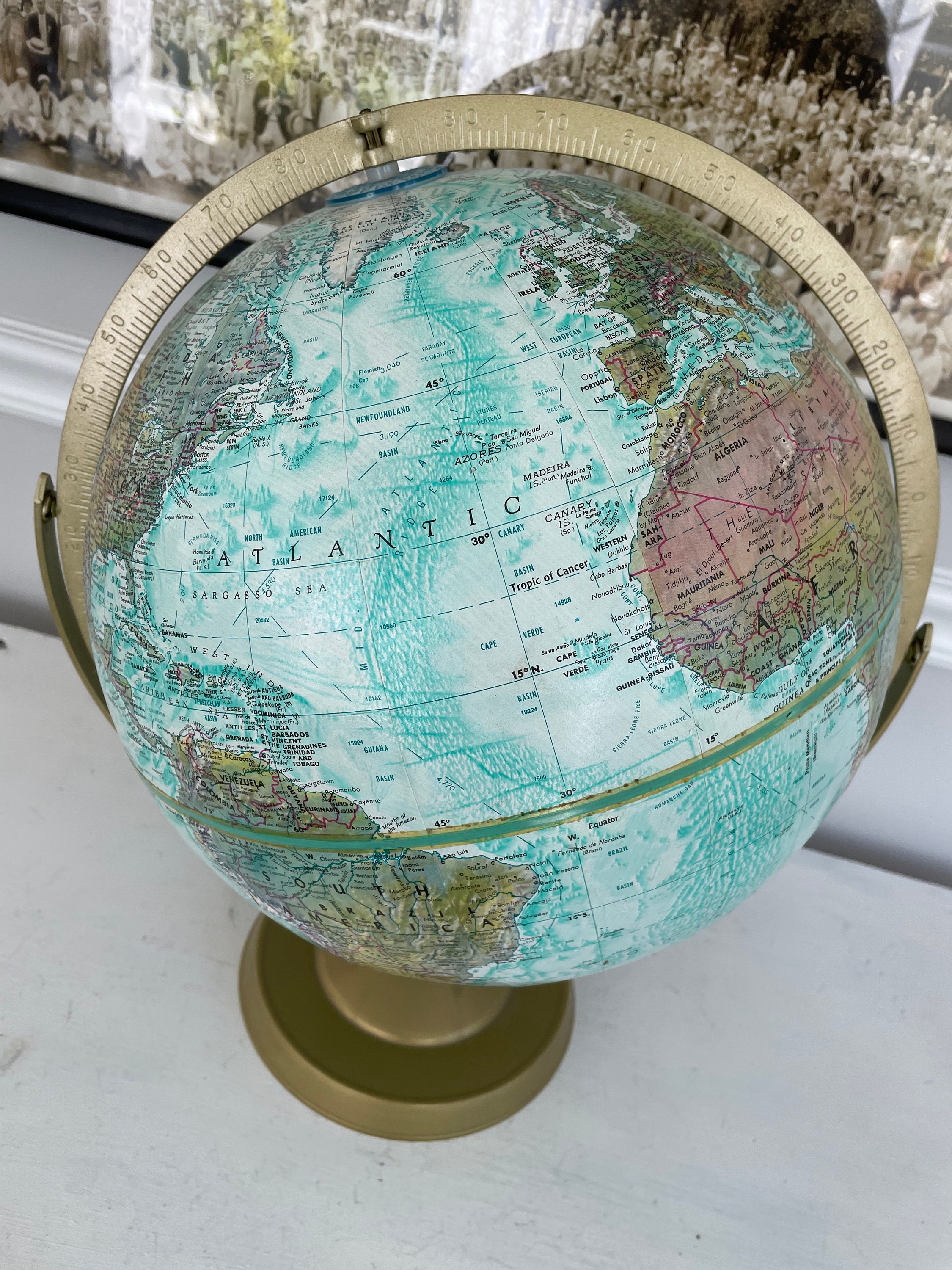 Vintage Replogle World Ocean Series Globe (12 Inch Diameter) - Etsy
