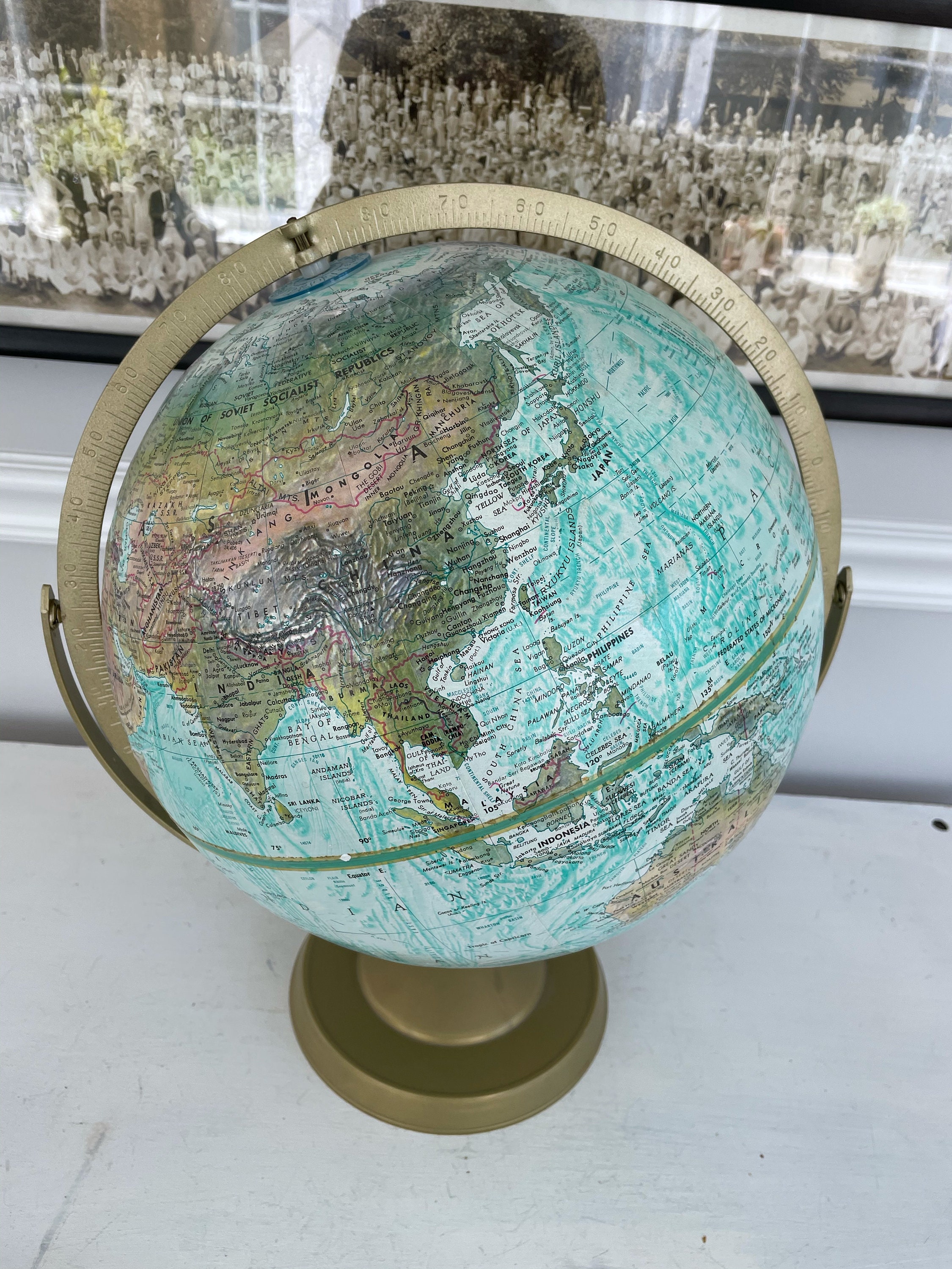 Vintage Replogle World Ocean Series Globe (12 Inch Diameter) - Etsy