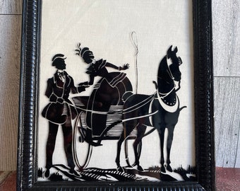 Vintage Silhouette (Painted Glass)