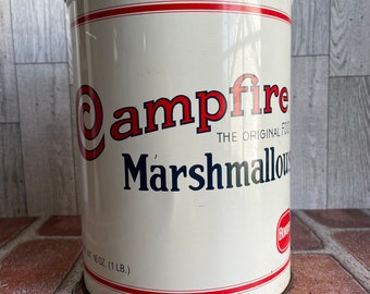 Vintage Campfire Marshmallow TIn