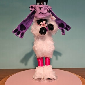 OOAK Fox spirit posable art doll, plush art doll