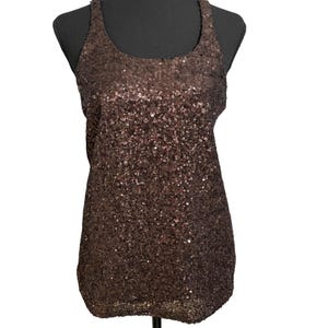 Camiseta sin mangas con lentejuelas y espalda deportiva para mujer de Jeans By Buffalo imagen 1