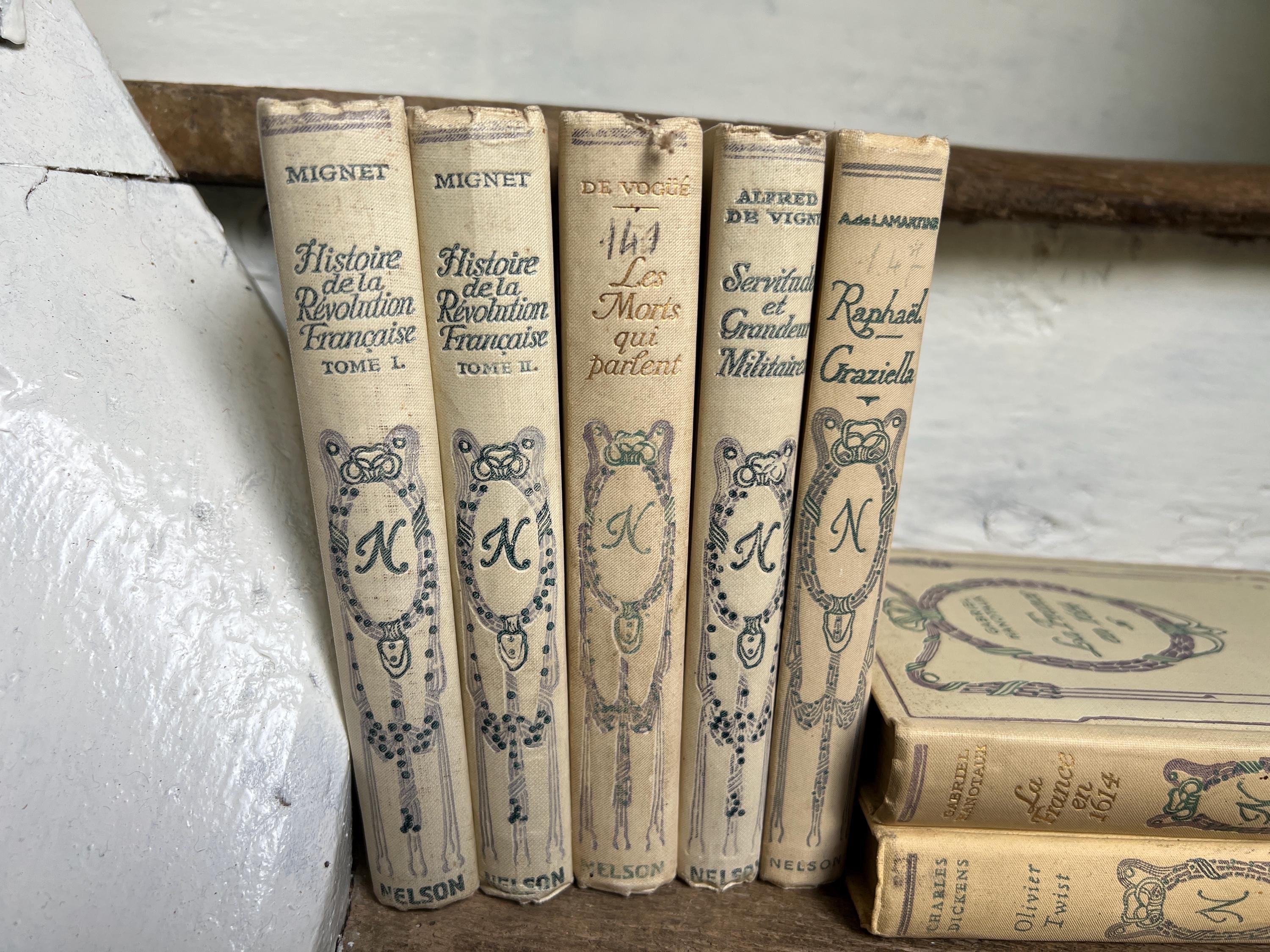 ビンテージ洋書　ネルソン社　フランス小説 1930年代　2冊セット ビンテージ洋書 ネルソン社 フランス小説 1930年代 2冊セット