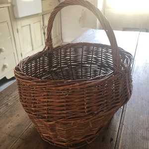 Handmade French Market Basket - Leather Handles – Woodsy Home Life