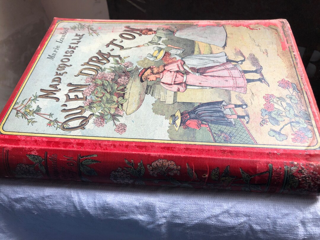 Stunning Large Antique French Children's Book Amazing Etsy UK