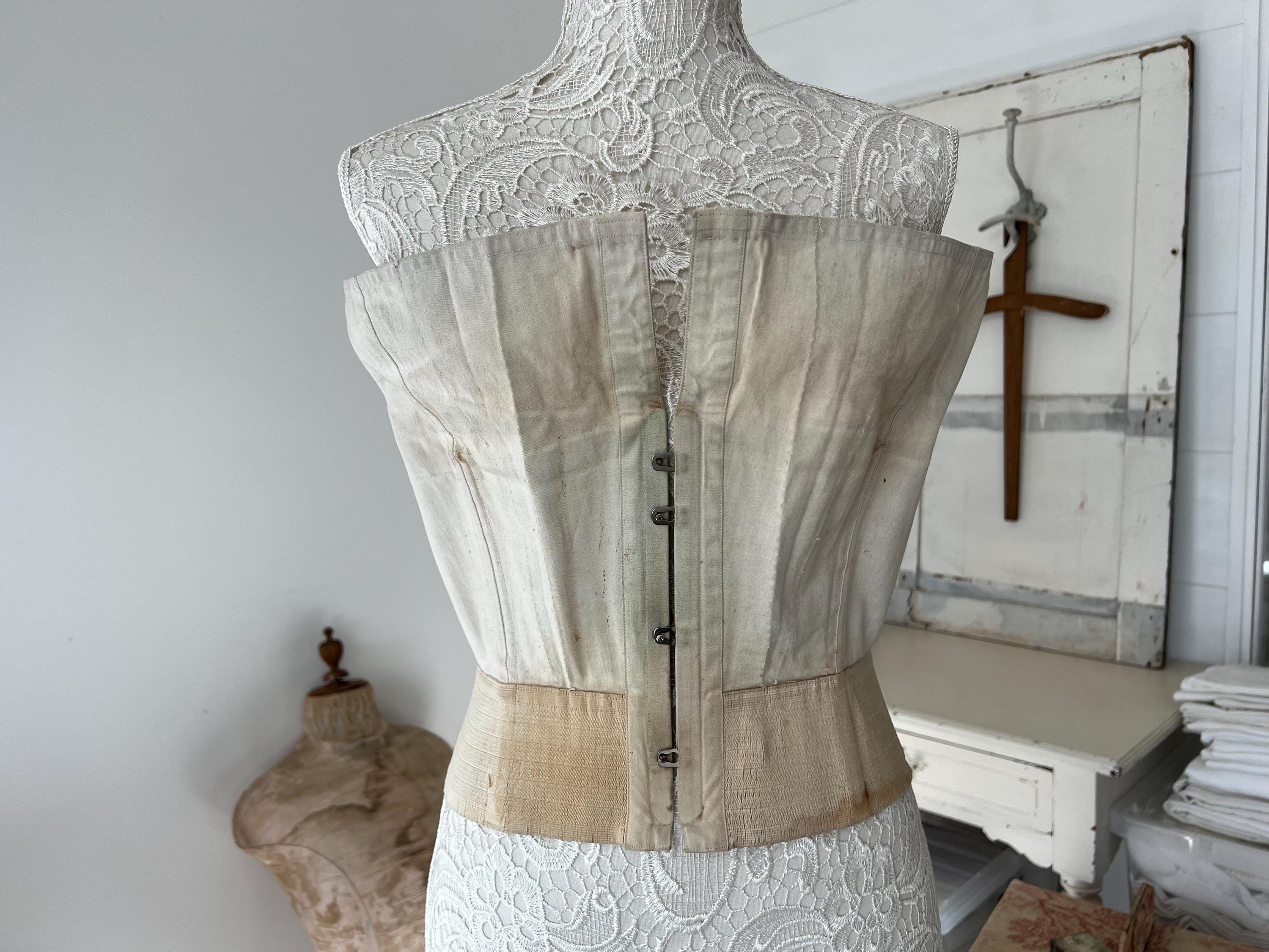 vintage Corset ヴィンテージレースコルセット Rare Victorian Lace up Corset - Etsy
