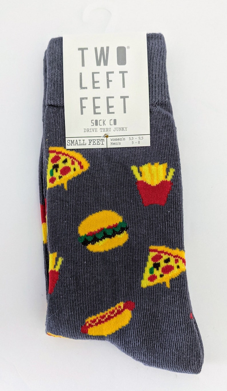 Food Unisex Socks for Adults Small Feet=Women/'s 5.5-9.5 Men/'s 8.5-13 Men/'s 5-8 and Big Feet=Women/'s 10-12.5