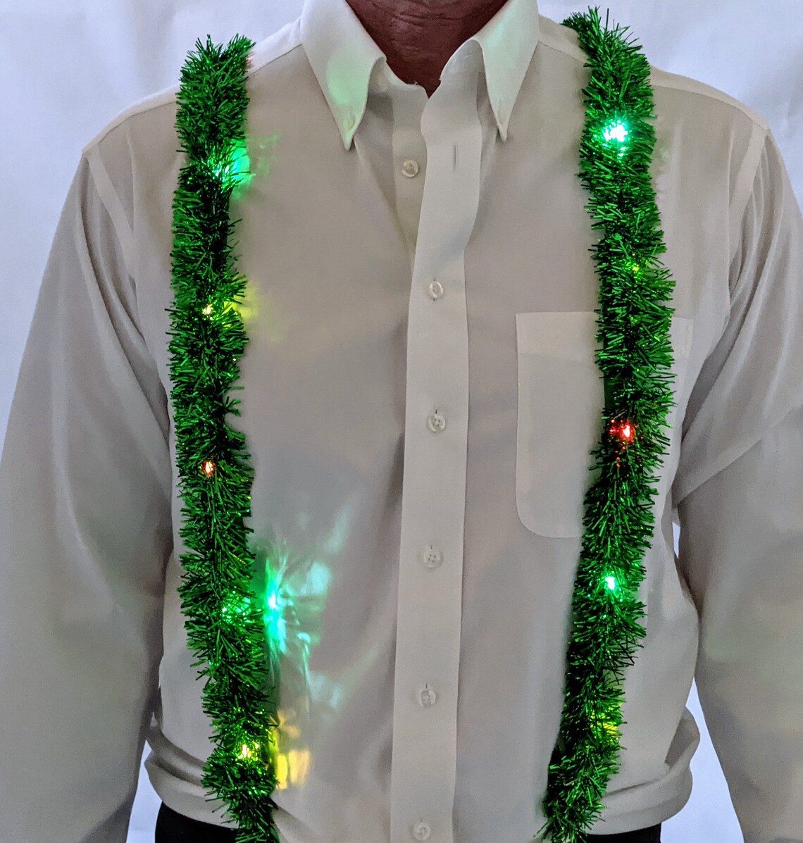 Light Up Holiday Garland Suspenders Etsy