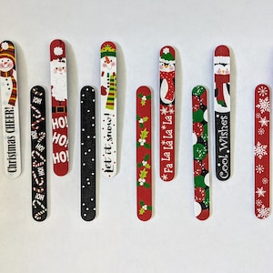 Christmas Nail Files  Santa Snowman Penguin