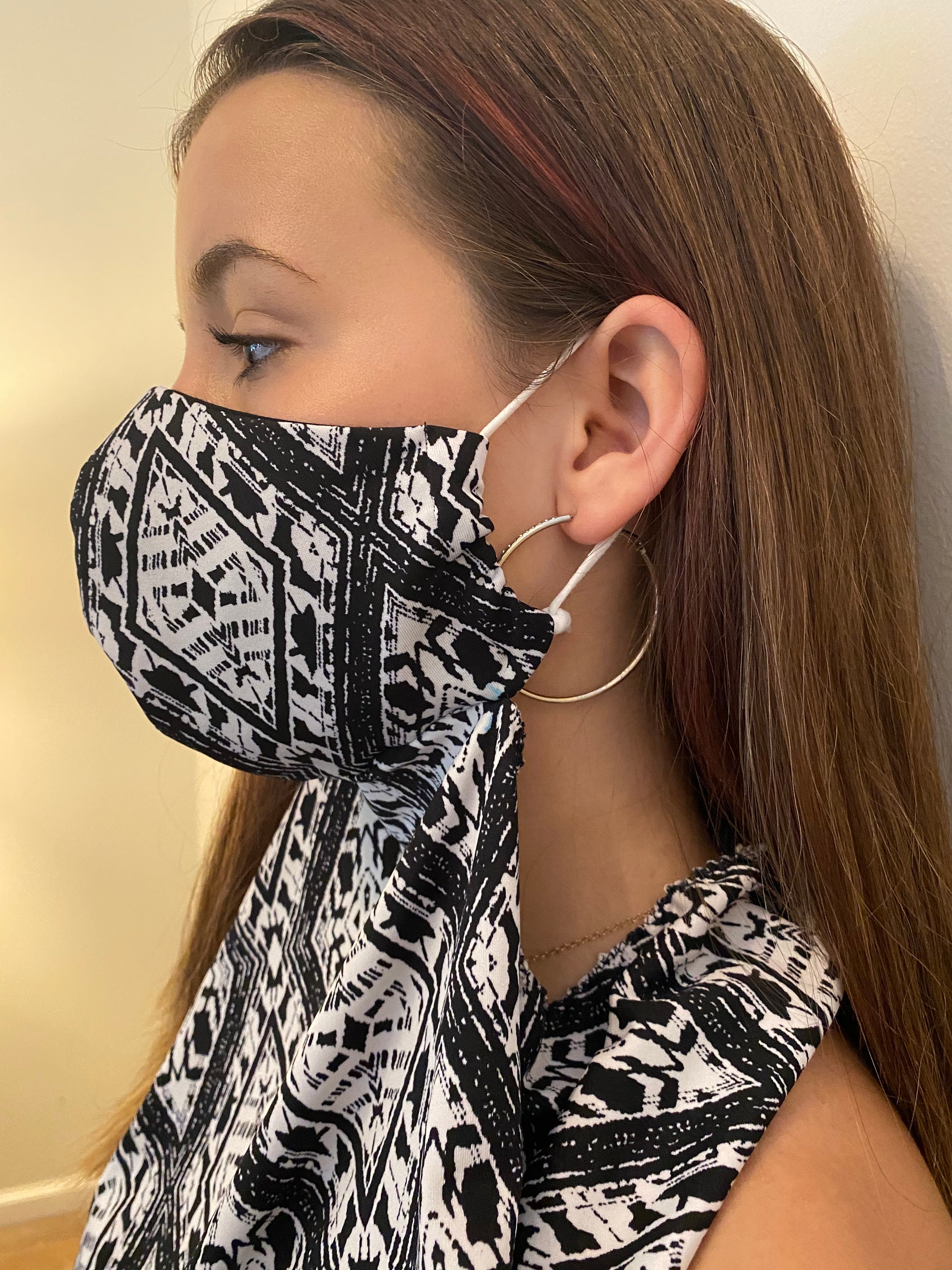 Lightweight breathable women's scarf mask Etsy