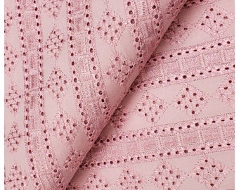 Pink Polished Cotton Lace.