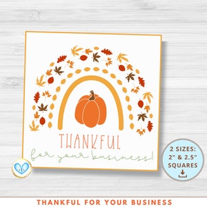 Fall Thank You Gift Tags Printable Autumn Gift Tags Small - Etsy