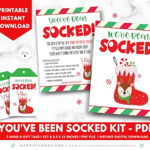 You've Been Socked Printable, PTA Thank You Teacher Staff Appreciation ...