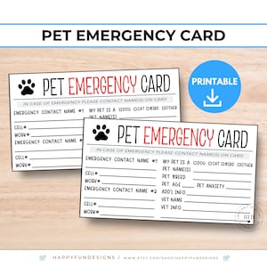 ICE Cards & Key Fobs- In Case of Emergency, My Pet is Home Alone