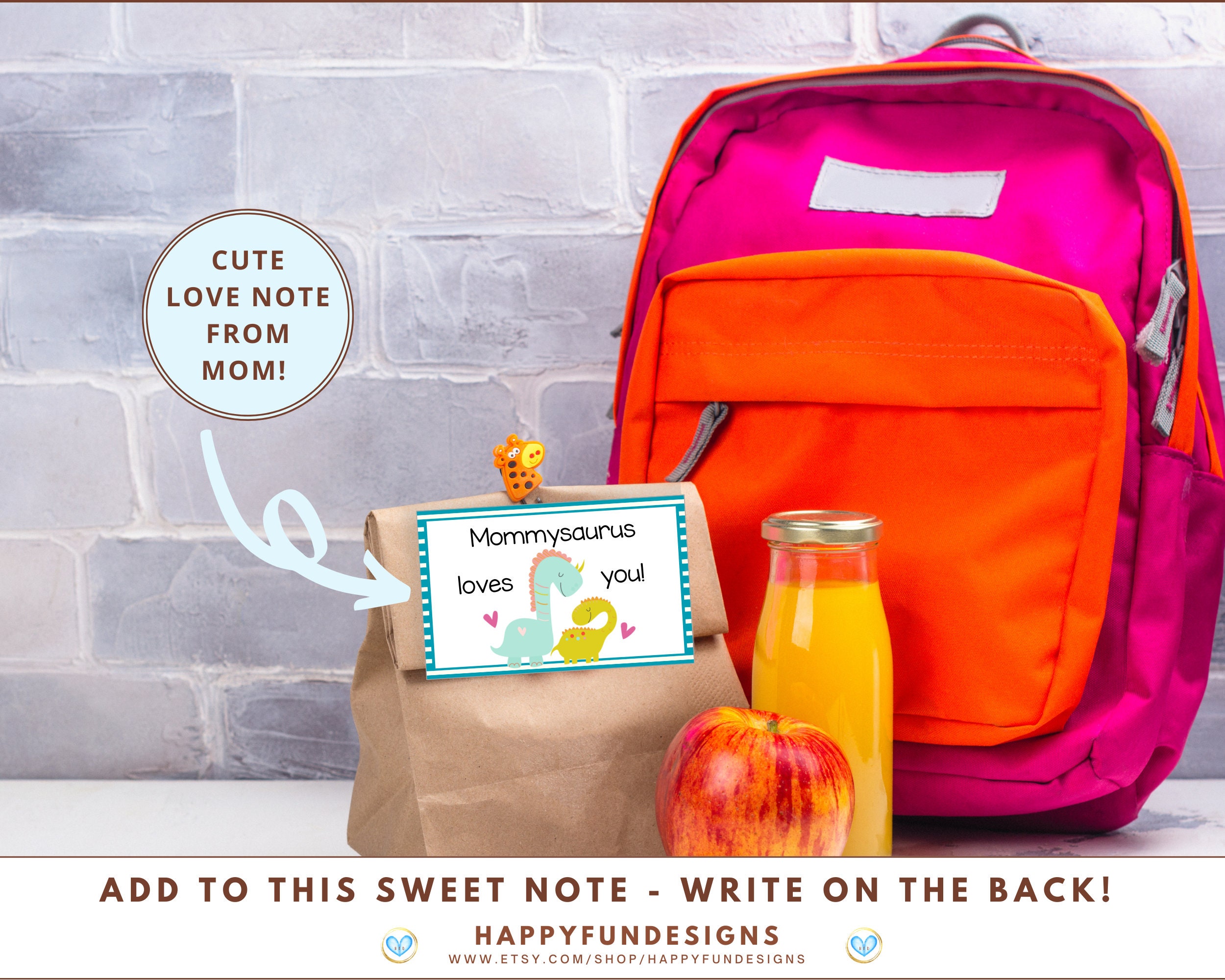 Lunch Notes for Kids Printable Back to School Notes 40 | Etsy