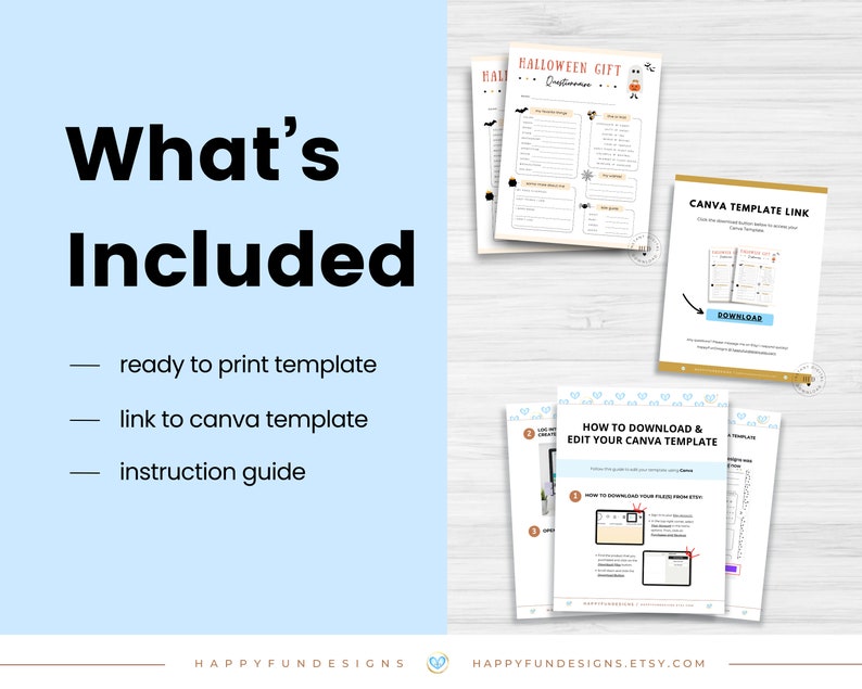 Questionnaire Example Cute Editable Halloween Questionnaire Boo Buddies Printable Youve Been Booed ...
