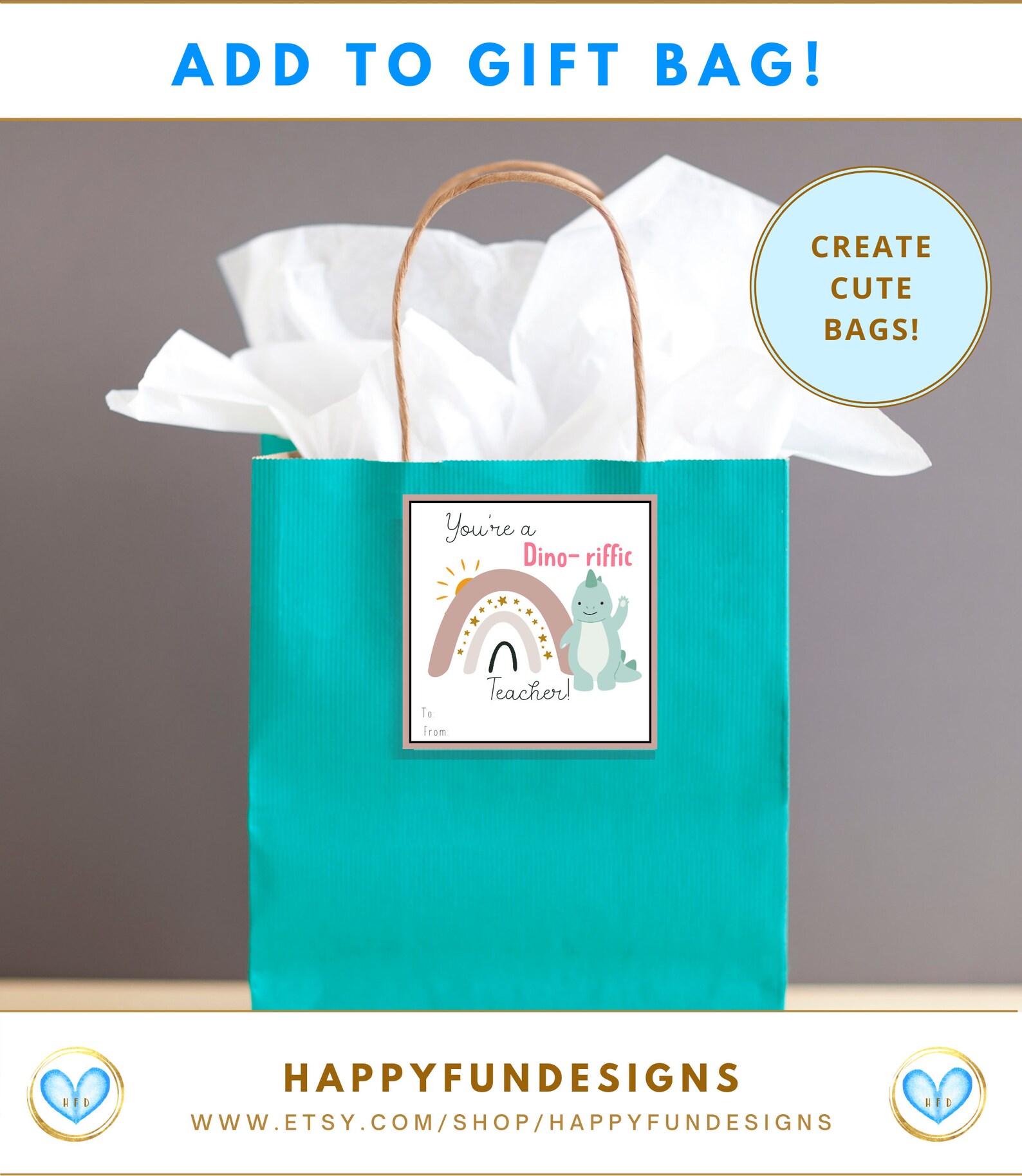 Teacher Appreciation Gift Tag Printable Teacher Appreciation Etsy