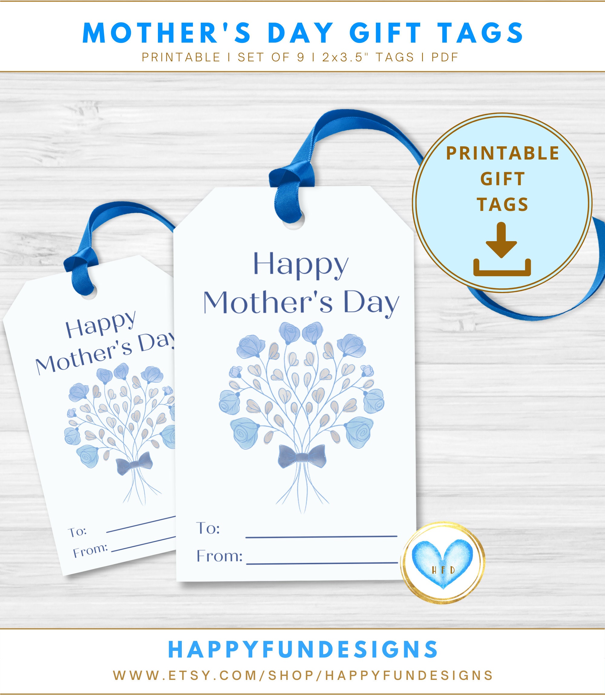 Mothers Day Gift Tags Printable Mothers Day Gift Bag Tags Etsy