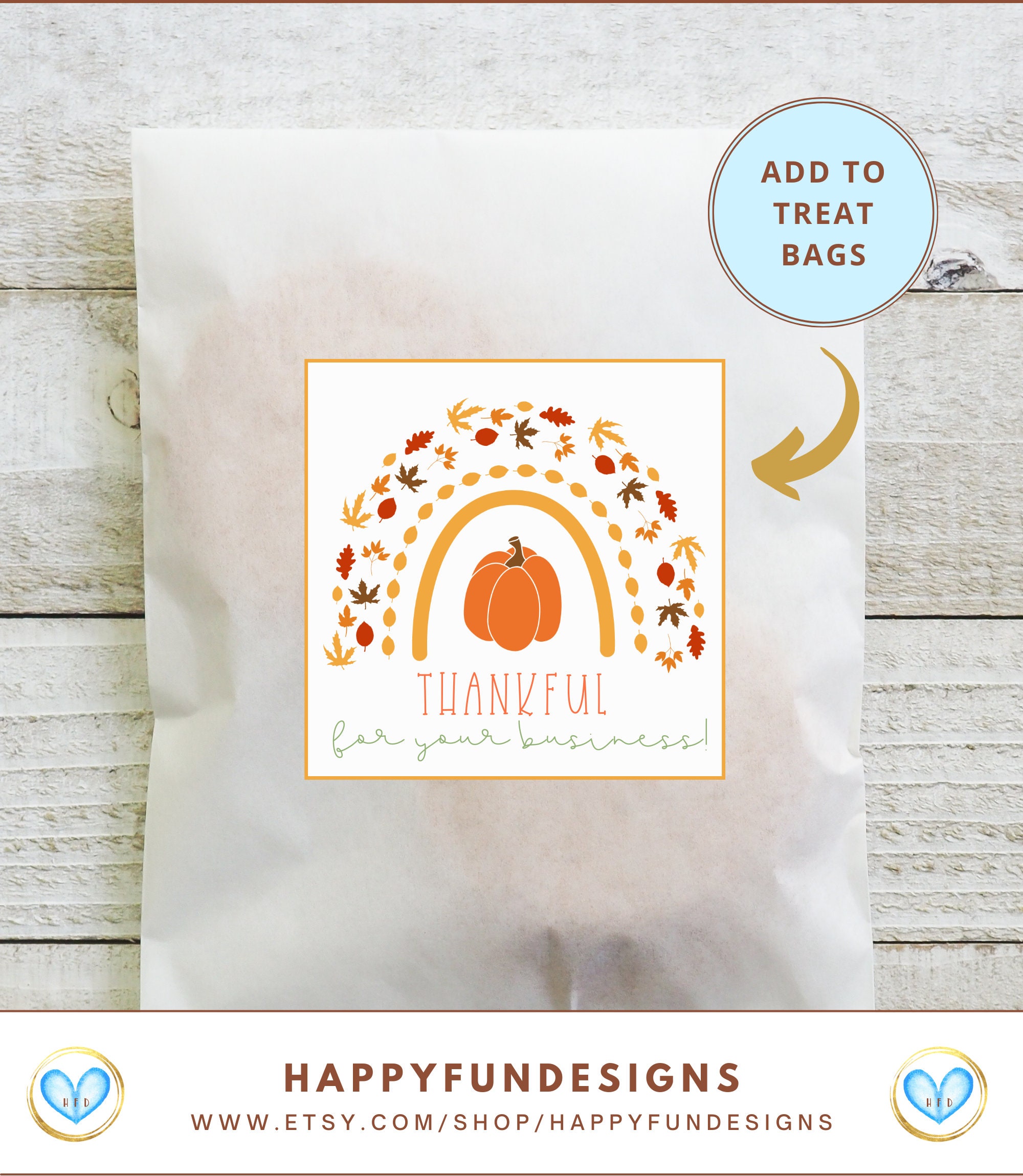 Fall Thank You Gift Tags Printable Autumn Gift Tags Small | Etsy