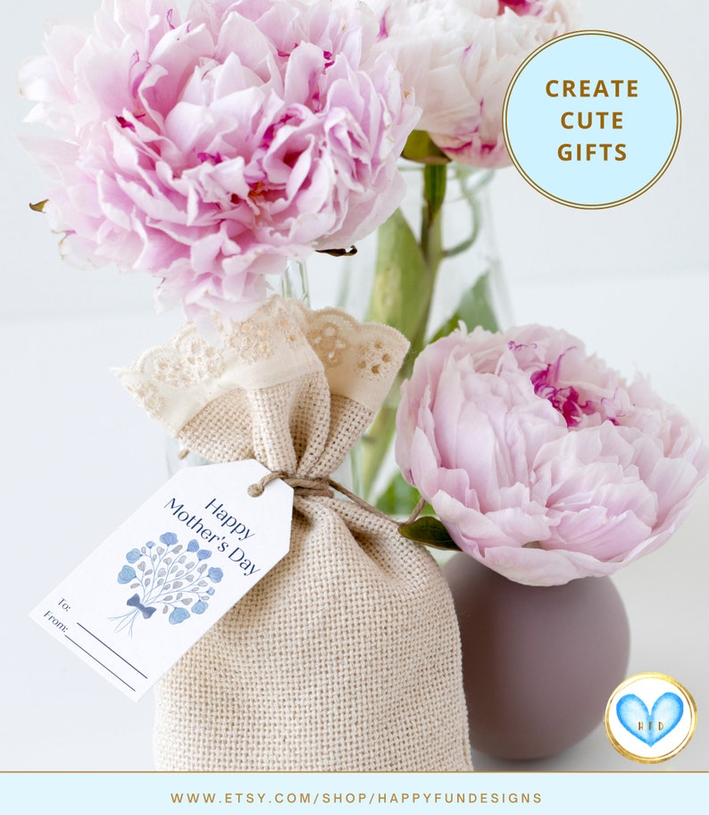 Mothers Day Gift Tags Printable Mothers Day Gift Bag Tags Etsy