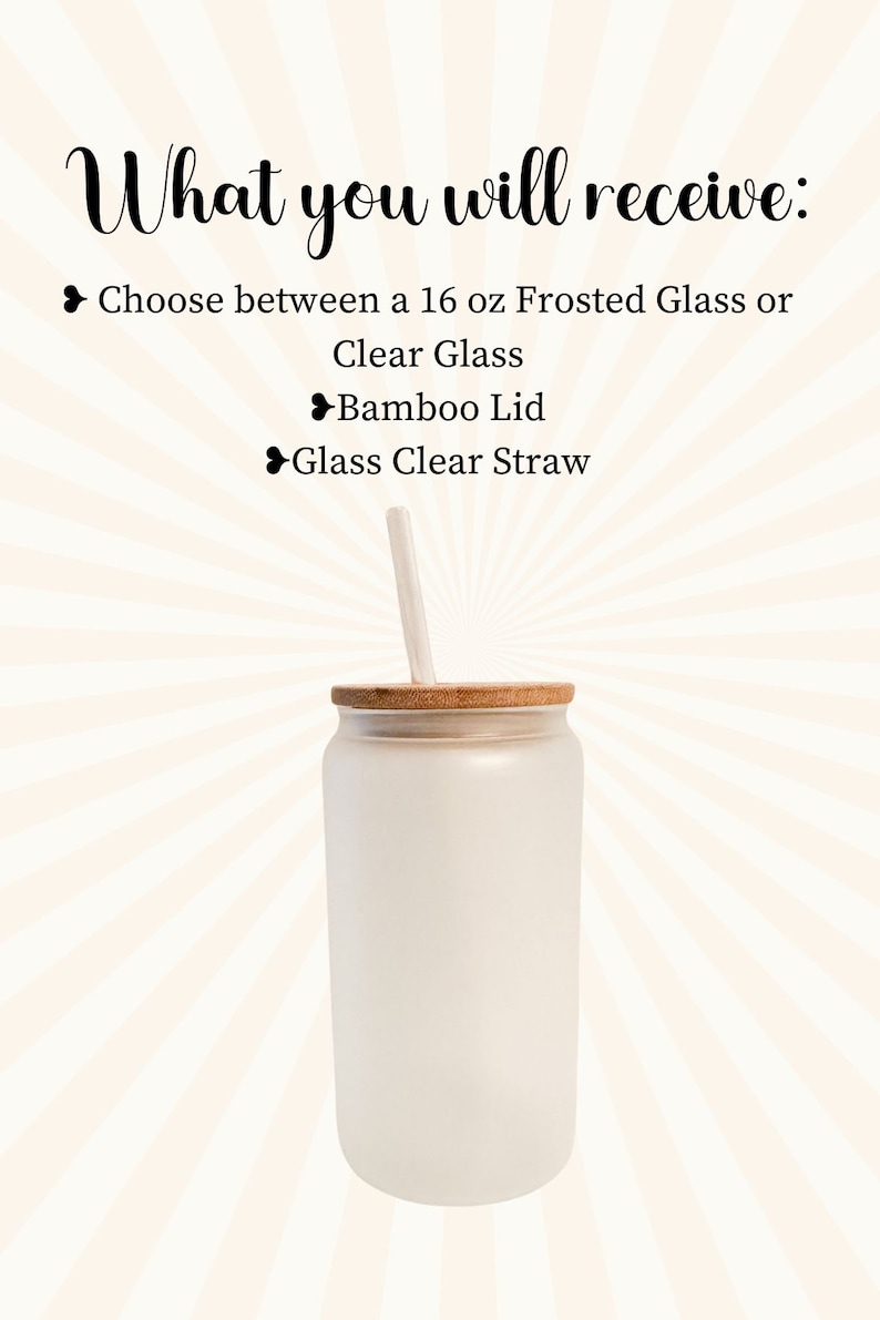 Mom Nutrition Fun Facts Iced Coffee Cup, Mommy Gift, Reusable Can Glass, w/Lid & Straw, Mother's Day Gift, 16 oz Frosted or Clear Glass Cup image 9