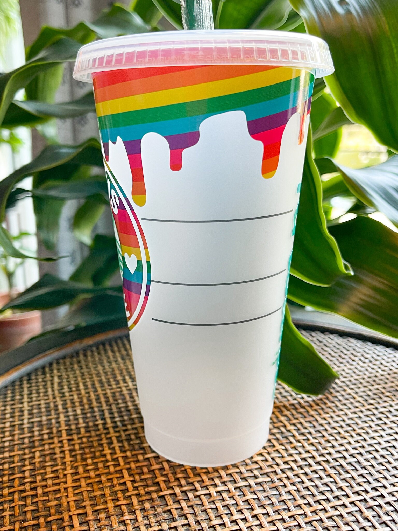 Gay Pride Starbucks Tumbler Rainbow Cup Personalized Gift Etsy