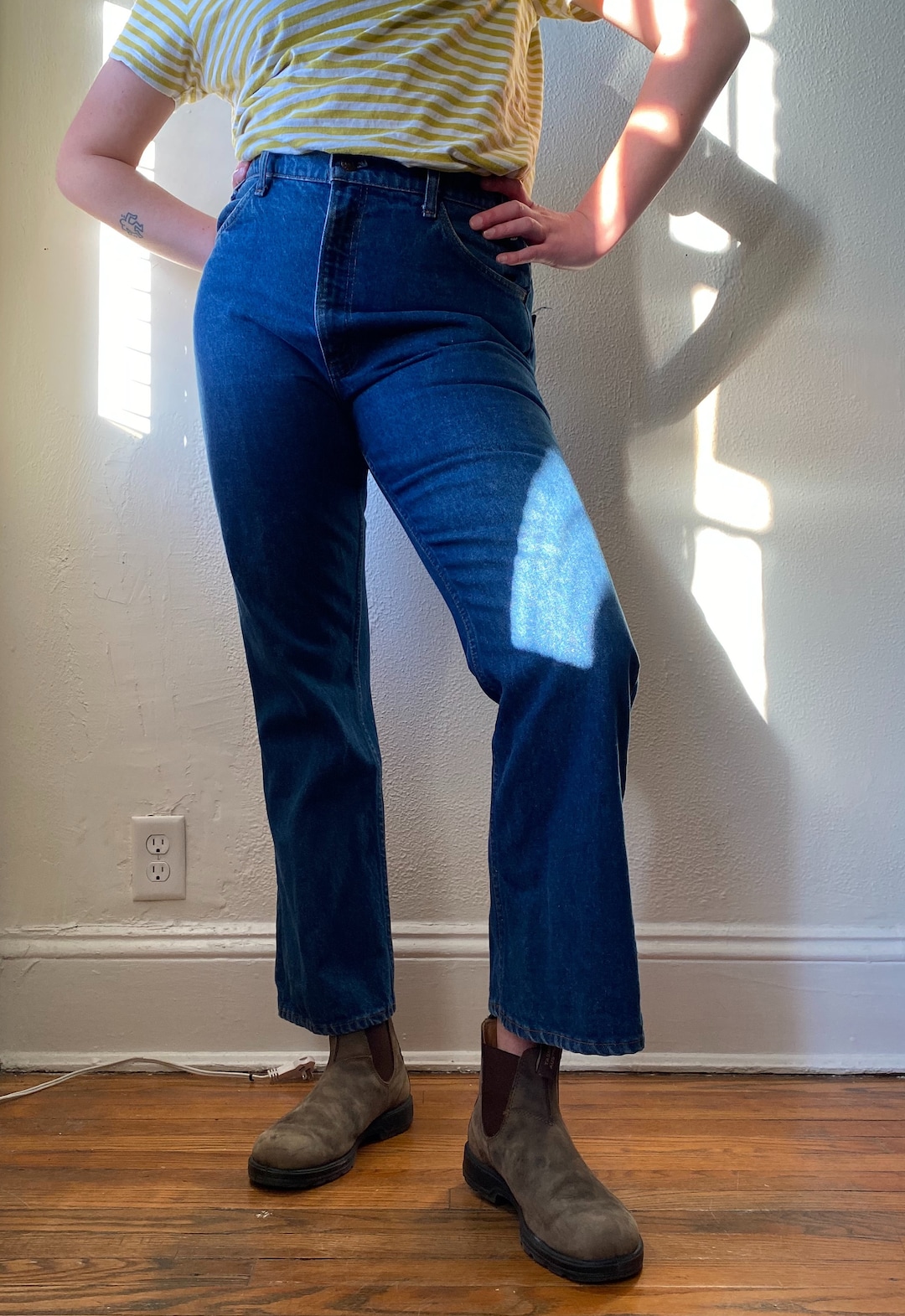 Vintage Men's 70's Levi's 646 Jeans, Bell Bottom, Orange Tab Vintage Men's 70's Levi's 646 Jeans, Bell Bottom, Orange Tab