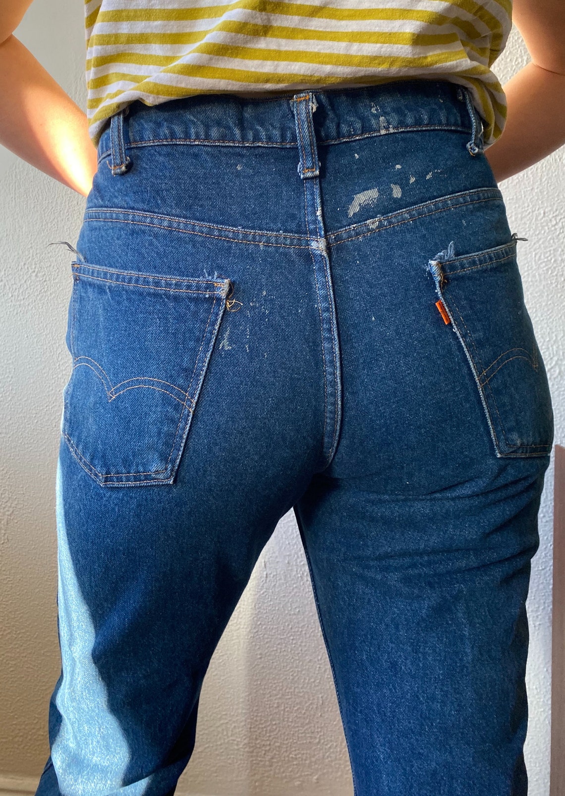levi's 1974 bell bottom jeans