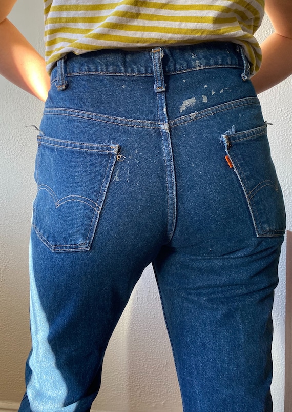 Vintage Men's 70's Levi's 646 Jeans, Bell Bottom,… - image 4