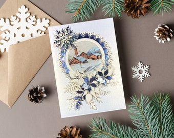 Christmas Scene Greeting Card