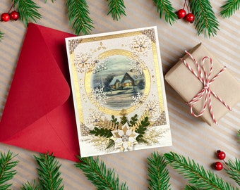 Christmas Scene Greeting Card