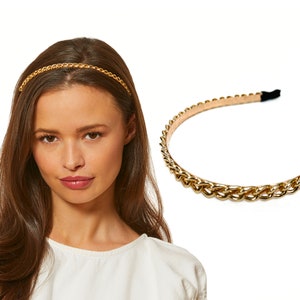 Gold Chain Headband: Minimalist Hair Accessory