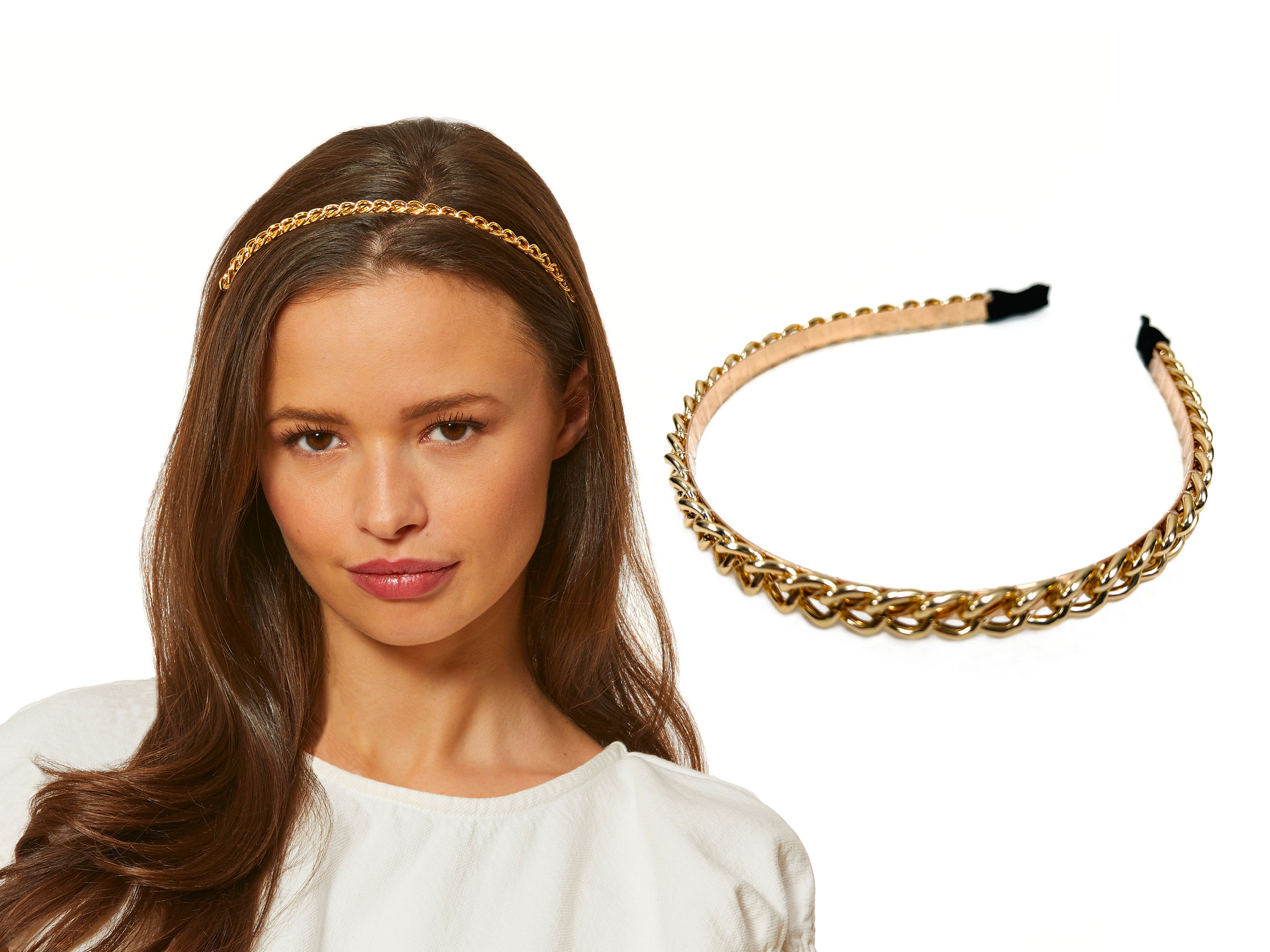 Gold Chain Headband - Etsy